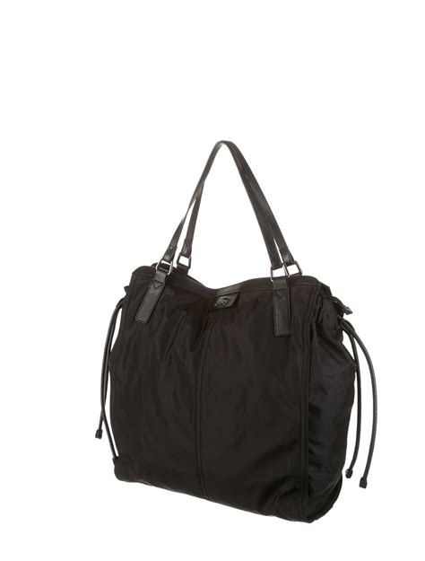 burberry black tote leather|burberry tote bag nylon.